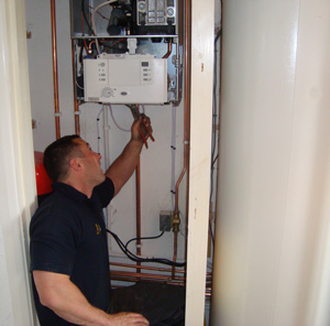 Installing a gas boiler