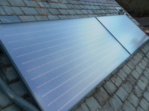 Solar Panels fitted to a slate roof